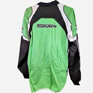 Vintage 90s Green and black SMP motocross jersey Men's Size XL